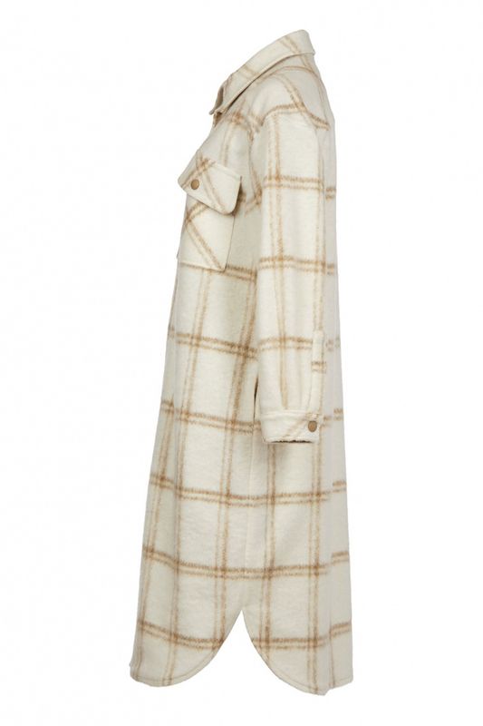 Gomaye Creme Kåpe Ruter