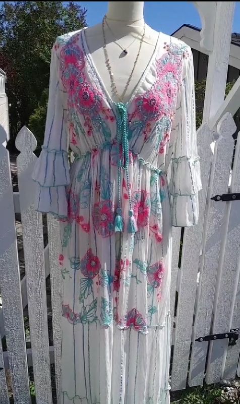 Chanelle Dress turkis rosa
