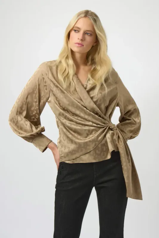 Ribkoff Wrap Bluse Taupe