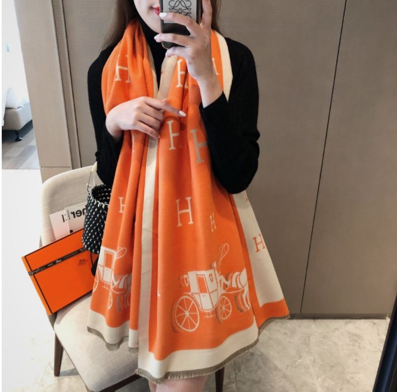 Endless Sjal Hestevogn Orange 