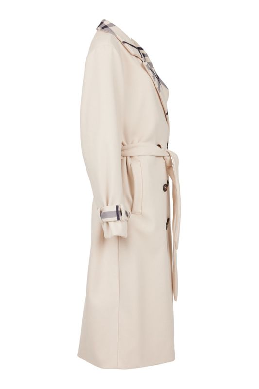 Trenchcoat med ruter