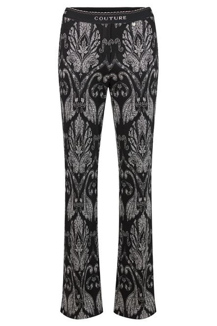 Hovedbilde Joella sort bukse med print