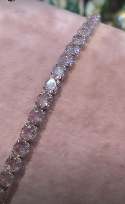 Hovedbilde Bibba Rosa Strass Armbånd