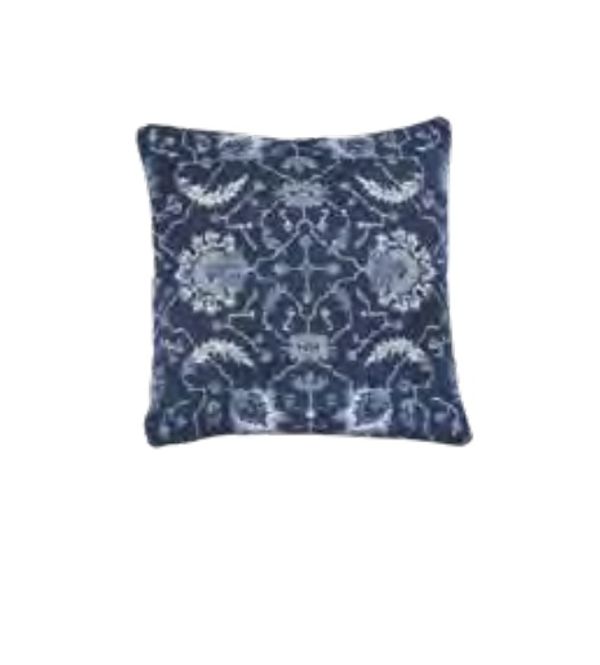 Hovedbilde Blått brokade putetrekk