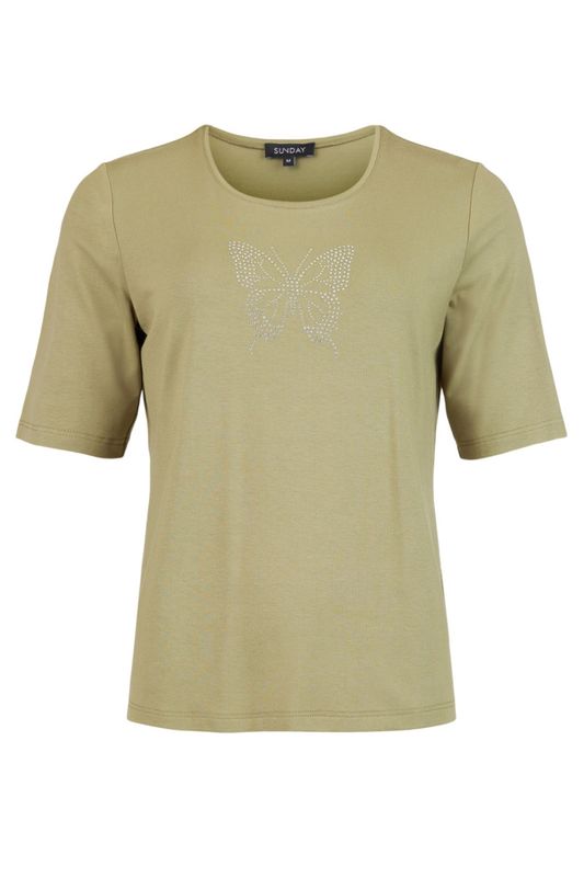 KakiT shirt Sommerfugl