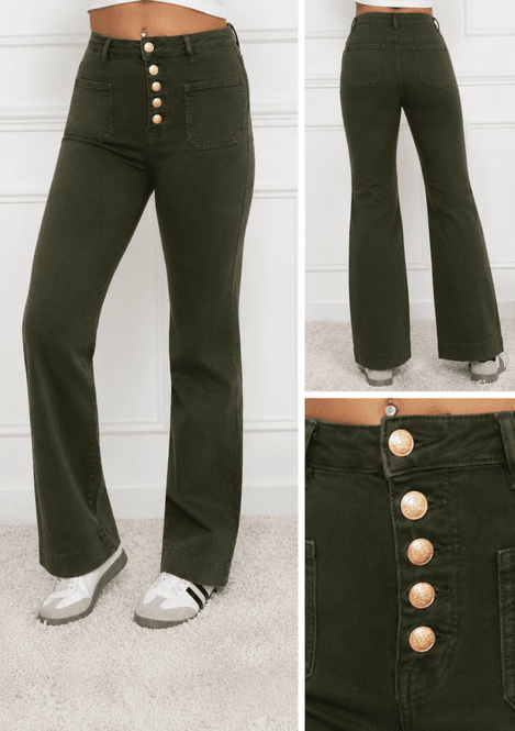 Hovedbilde Lecoco Army grønn jeans
