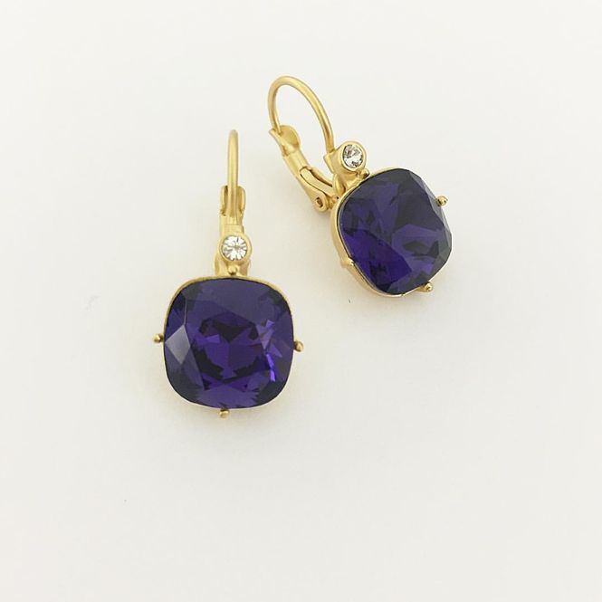 Hovedbilde Swarowski ørebdobber blå