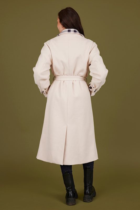 Trenchcoat med ruter