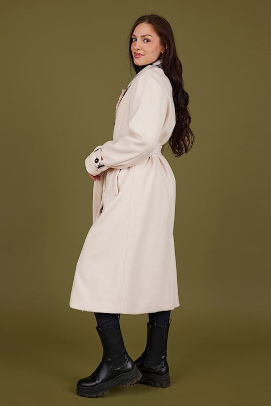 Trenchcoat med ruter